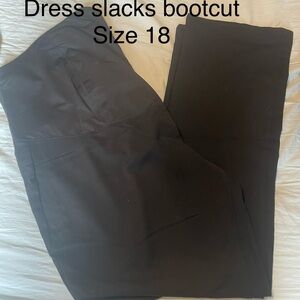 MATERNITY Women's Black Bootcut Dress Slacks